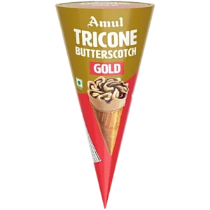 Amul Gold Tricone Butterscotch Ice Cream, 120 ml