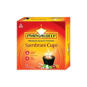 Mangaldeep Sambrani Cups, 12 pcs