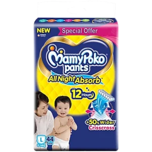 Mamy Poko Pants Standard All Night Large, 44 pcs