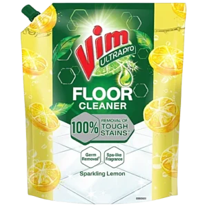 Vim UltraPro Floor Cleaner - Sparkling Lemon, 1.8 L Pouch