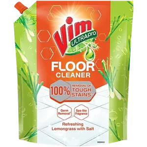 Vim UltraPro Floor Cleaner - Refreshing Lemongrass With Salt, 1.8 L Pouch