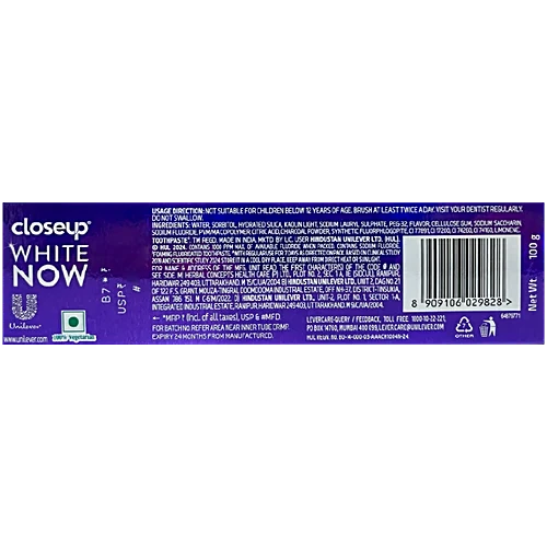 Closeup White Now - Purple Colour Corrector Toothpaste, 100 g - Image 2