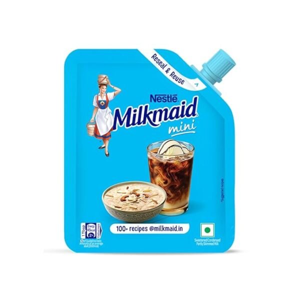 Milkmaid Nestle Mini Sweetened Liquid Condensed Milk, 210 G, Doy Pack