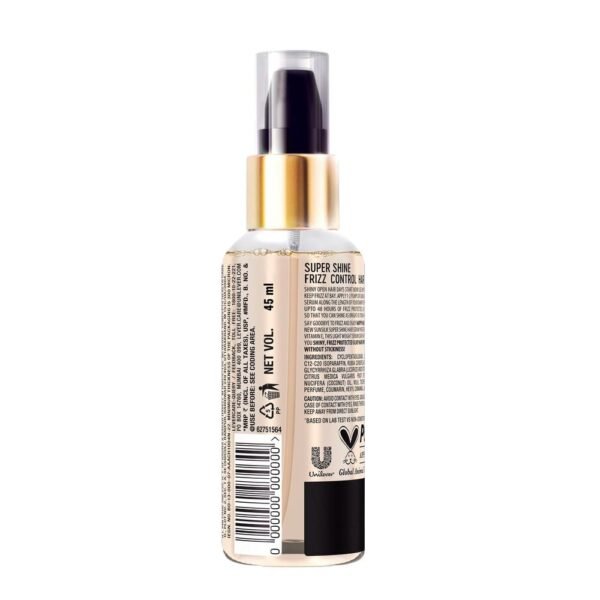 Sunsilk Super Shine Hair Serum For Dry frizzy Hair with Vitamin E Nourishment, 48 hour frizz free, non-sticky, 45ml - Image 2