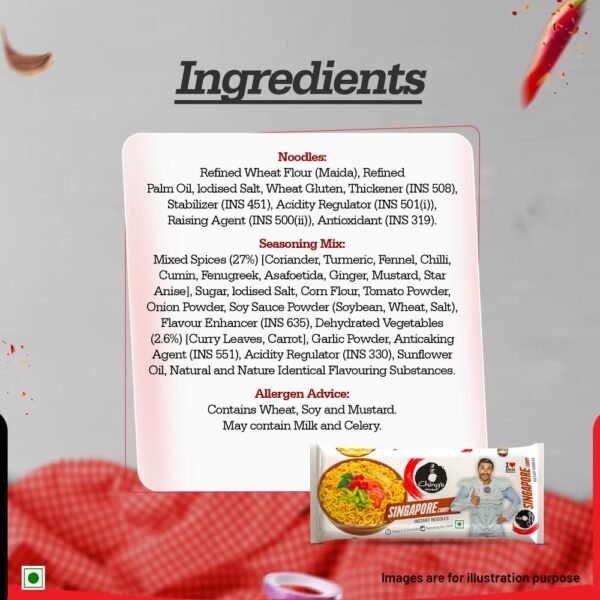 Ching's Singapore Curry Instant Noodles 240 gm - Image 3