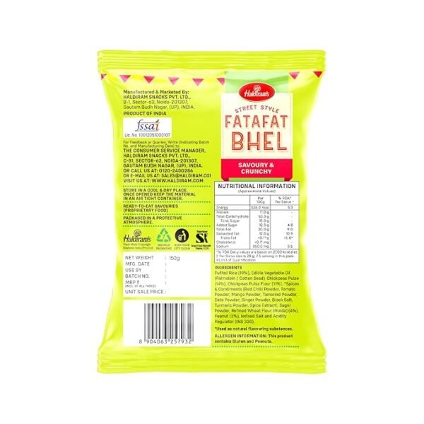 Haldirams Fatafat Bhel, 150g - Image 2