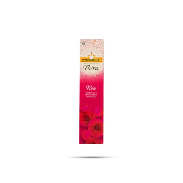 Mangaldeep Premium Quality Incense Flora Rose Refreshing & Long Lasting Fragrance 14G