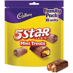 Cadbury 5 Star Chocolate Mini Treats, 133.5 g (15 x 8.9 g)