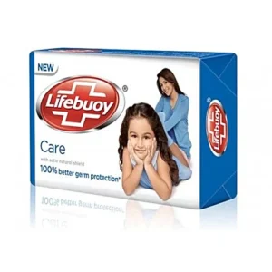 Lifebuoy Care Soap Bar, 100% Stronger Germ Protection, Active Silver Formula, 41 g