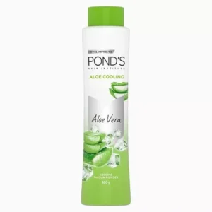 POND'S Aloe Cooling Powder, 400g, for Comfortable and Cool Skin in Summer, with Goodness of Aloe, 3X Instant Cooling, Long-Lasting Fragrance
