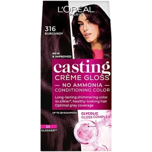 L'Oreal Paris Casting Creme Gloss 316 Creme Hair Colour (Burgundy)