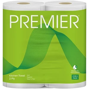 Premier 2 Ply Kitchen Towel Rolls - Large, 2 pcs