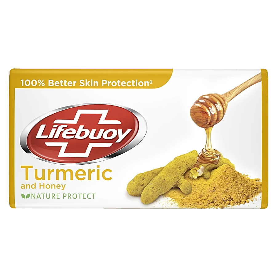 Lifebuoy Turmeric & Honey Soap, 100% Better Skin Protection, 100 g (Pack of 4)