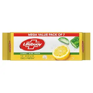 Lifebuoy Lemon. Aloe Fresh 125g Pk of 7