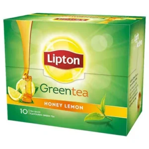Lipton Honey Lemon Green Tea Bags, 10 Pieces