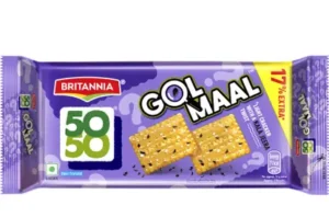 BRITANNIA 50-50 Golmaal Salted Biscuit Salted Biscuit (Namkeen Biscuit)  (170 g)