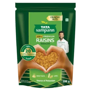 Tata Sampann Seedless Raisins (100% Pure Premium) 200gm