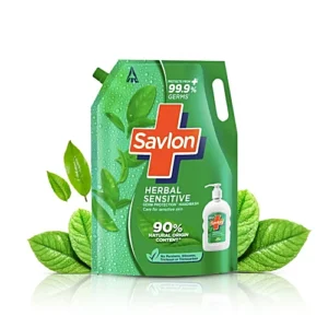Savlon Herbal Sensitive Germ Protection Liquid Handwash, 1.35 l Refill Pack