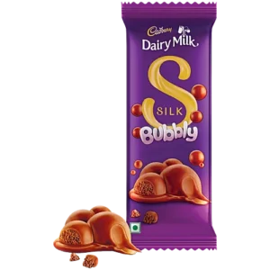 Cadbury Dairy Milk Silk Bubbly Chocolate Bar, 112 g
