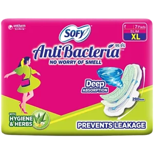 Sofy Anti-Bacteria Sanitary Pad - XL, Slim, 7 pcs Pouch