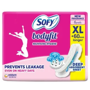 Sofy Bodyfit Sanitary Napkin with Wings (XL) 6 pads