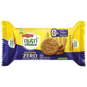 BRITANNIA NUTRI CHOICE DIGESTIVE 0% SUGAR, MAIDA 366.8G