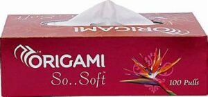 ORIGAMI TISSUE BOX 100 PULLS