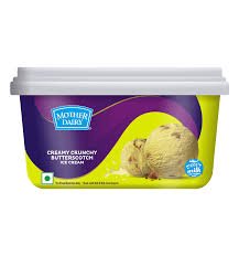 MOTHER DAIRY CREAMY CRUNCHY BUTTERSCOTCH ICE-CREAM 750ml.