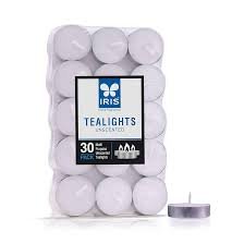 IRIS TEALIGHTS CANDLES (PACK OF 30)