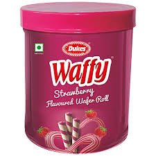 DUKES WAFFY STRAWBERRY ROLL 250g.