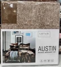 LOTUS HOME COUTURE AUSTIN DOUBLE BEDSHEET  GIFT SET.