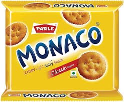 PARLE MONACO CRISPY LIGHT SALTY SNACK CLASSIC 185.6G.