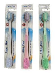 LOTUS FLEX DEEP CLEAN TOOTHBTUSH TONGUE SCRAPER.