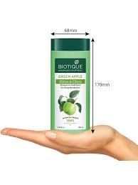 BIOTIQUE GREEN APPLE SHINE & GLOSS SHAMPOO & CONDITIONER 180ml.