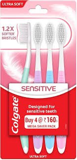 COLGATE SENSITIVE+TOOTHBRUSH mega saver pack .