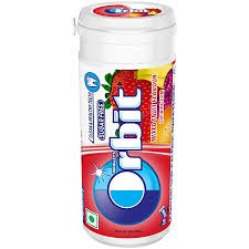 ORBIT MIXED FRUIT FLAVOUR CHEWING GUM 19.8G