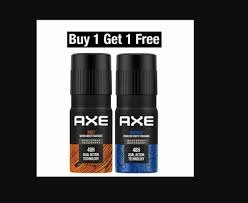 AXE BODYSPRAY DEODORANT BUY1 GET 1 FREE .