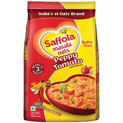 SAFFOLA MASALA OATS Peppy Tomato With Millets 500G.