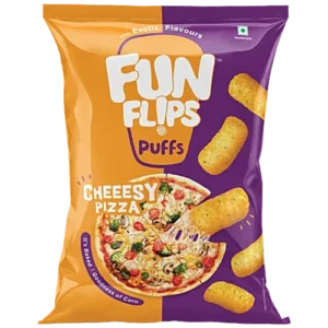 FUN FL!PS PUFFS CHEEESY PIZZA 63.0g.