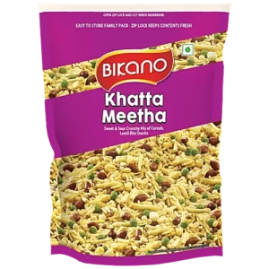 BIKANO Khatta Meetha Sweet & Sour Crunchy Mix of Cereals,Lentil & Rice Flakes 400G