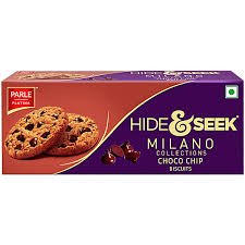 PARLE HIDE & SEEK MILANO COLLECTIONS CHOCO CHIP BISCUITS 20g.