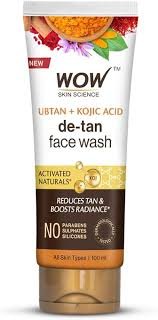 WOW  UBTAN+ KOJIC ACID FACE WASH 100ML