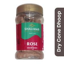 SHALIMAR DHOOP CONES ROSE 100g.