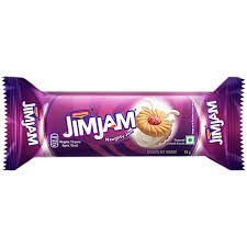 Britannia JimJam Flavoured Sandwich Biscuits, 100g