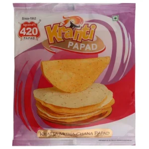 AGRAWAL'S 420 KRANTI PAPADN KHATTA MITHA CHANA PAPAD 400g
